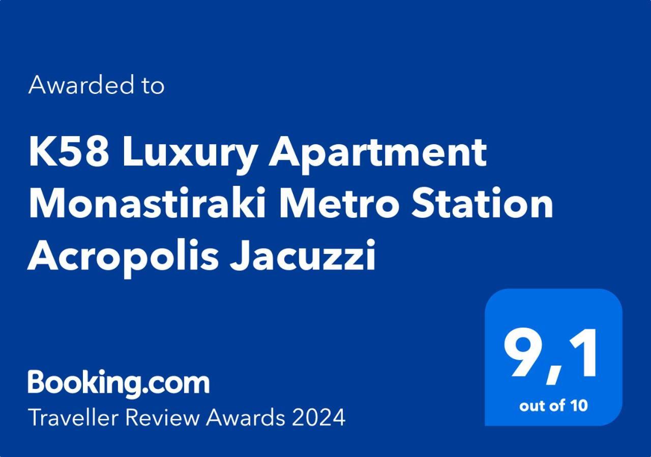 K58 Luxury Apartment Monastiraki Metro Station Acropolis Jacuzzi Athen Exterior foto
